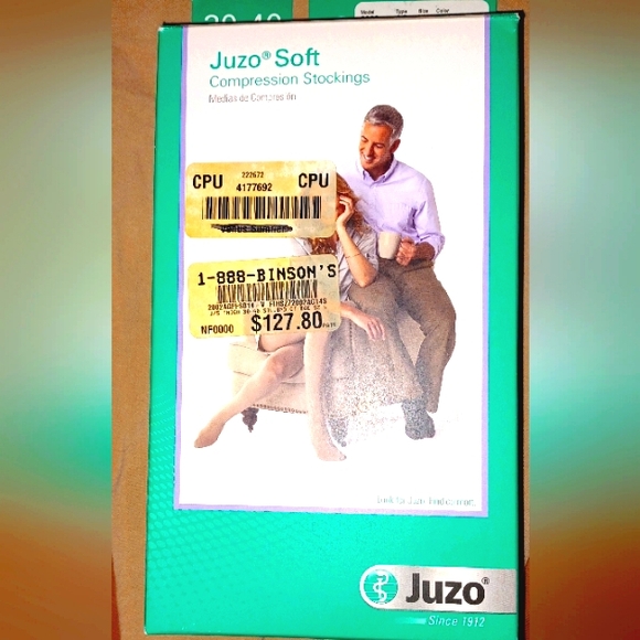 Womans Tan Compression Socks - Picture 3 of 4